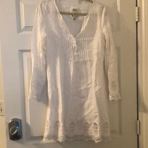 White dress or swim coverup